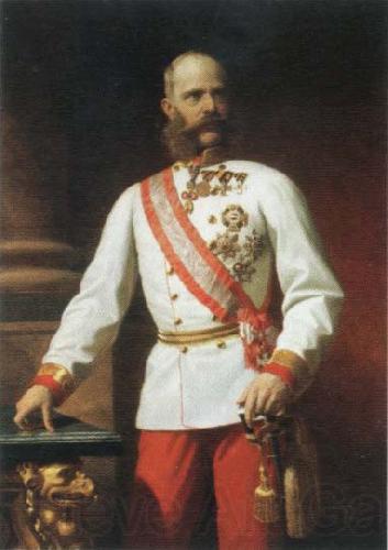 Eugene de Blaas kaiser franz josef l of austria in uniform Germany oil painting art
